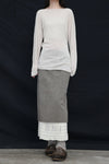 SWAYING 24 Autumn and Winter Wool Blended One-shoulder Lamb Leg Sleeve Top SW-SW24AW1T14-MX SW-SW24AW1T13 Beixing